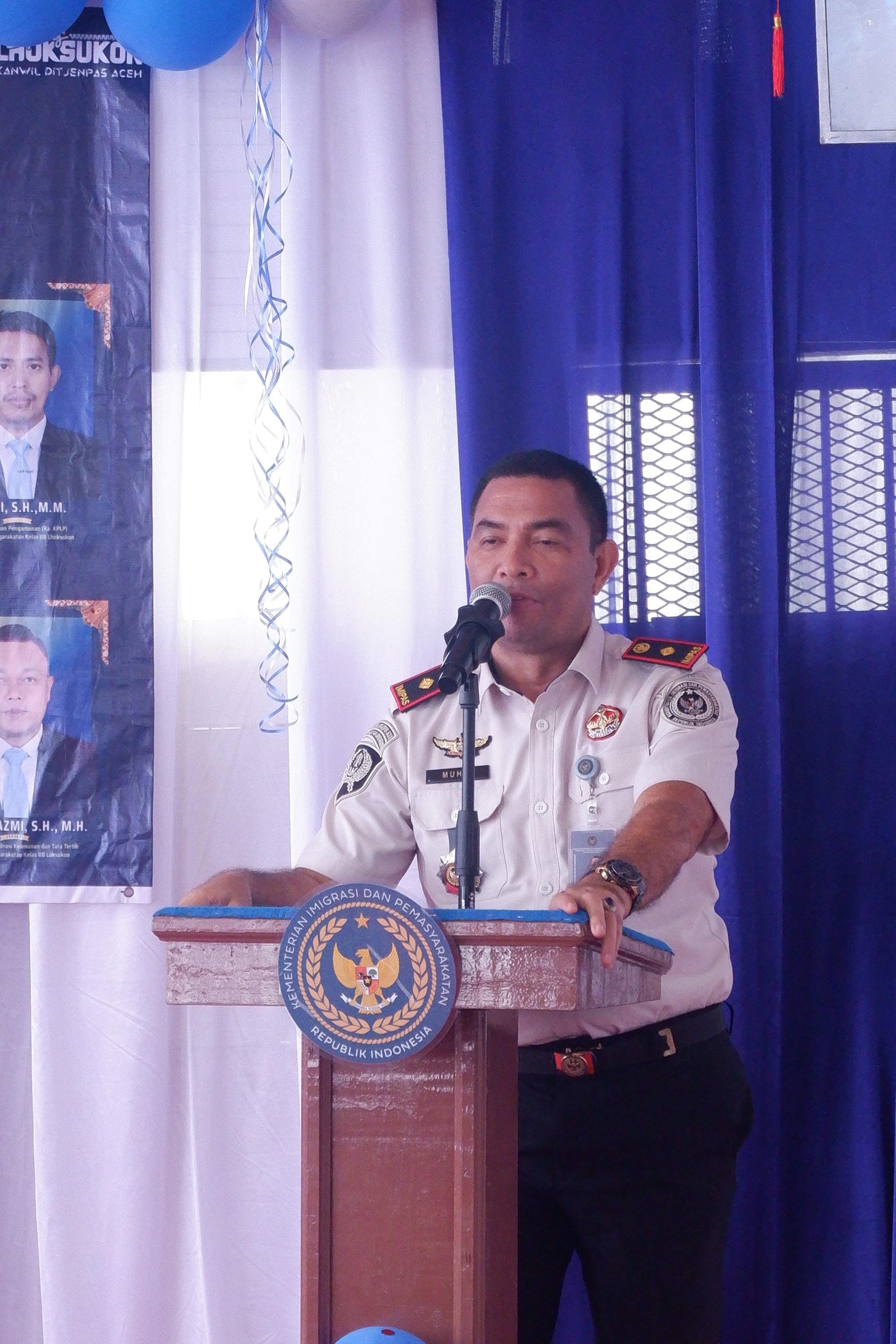 Foto: Kepala Lapas Kelas IIB Lhoksukon, Muhidfuddin